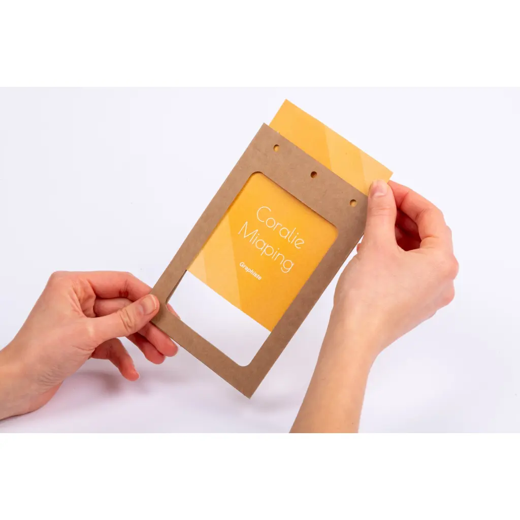 Avery A6 Cardboard Badge Holders 111mm x 166m Kraft (Pack 50) - 4839XL