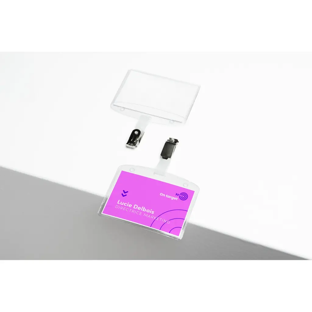 Avery Badge Holders with Clip 60x90mm 32 Inserts 25 Holders