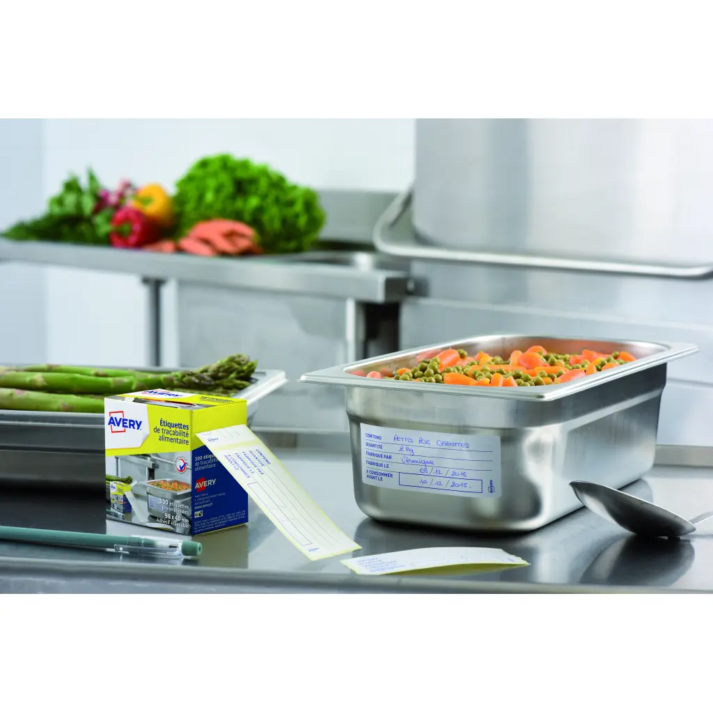 Avery Food Traceability Labels 98x40mm (Pack 300) - ETIHACCP.UK