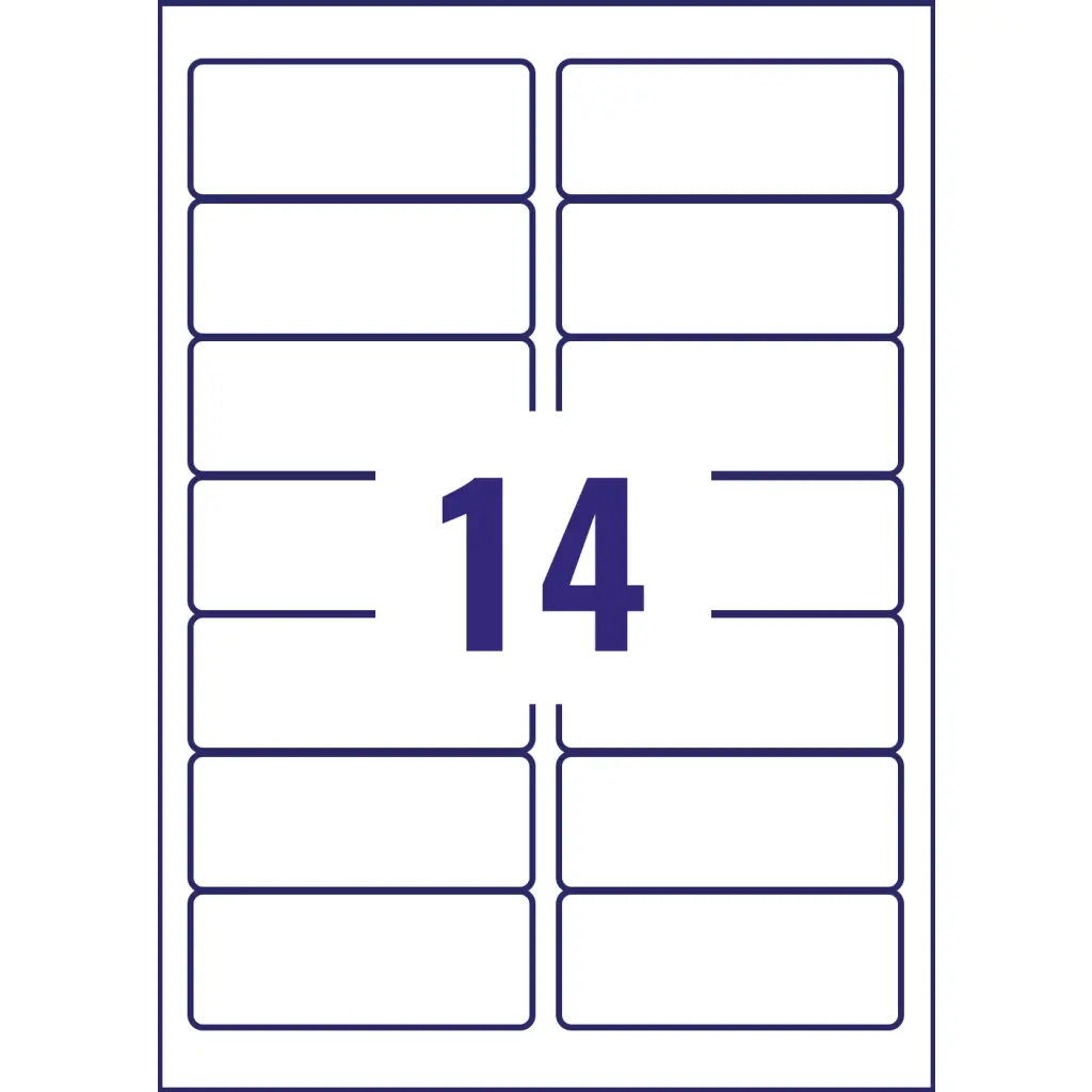 Avery Inkjet Address Label 99.1x38.1mm 14 Per A4 Sheet Clear (Pack 350 Labels) J8563-25