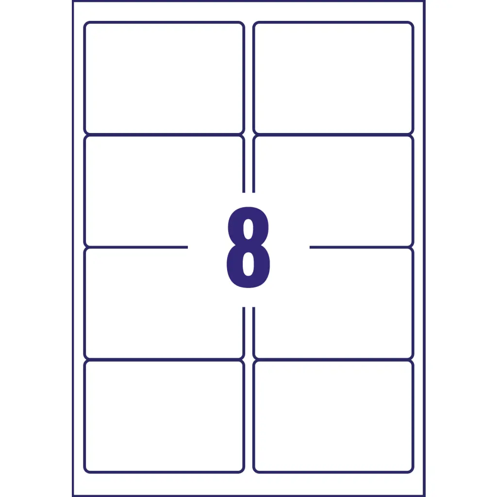Avery Inkjet Address Label 99.1x67.7mm 8 Per A4 Sheet White (Pack 800 Labels) J8165-100