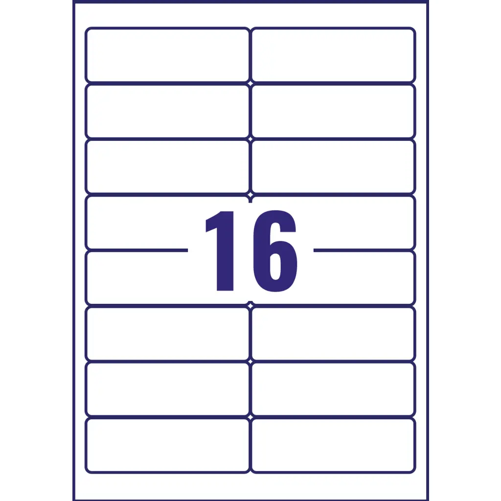 Avery Inkjet Address Label 99x34mm 16 Per A4 Sheet White (Pack 400 Labels) J8162-25