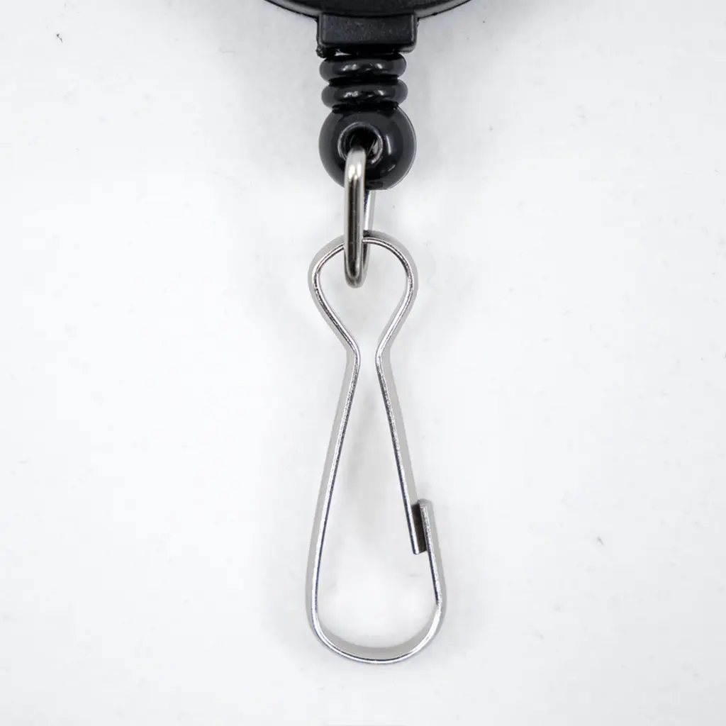 Avery Lanyard Black 40 x 1cm with 60cm Reel (Pack 10) - 4830