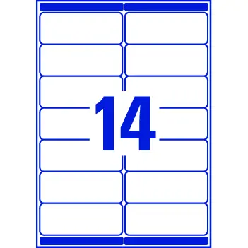 Avery Laser Address Label 99.1x38.1mm 14 Per A4 Sheet White (Pack 1400 Labels) L7163-100