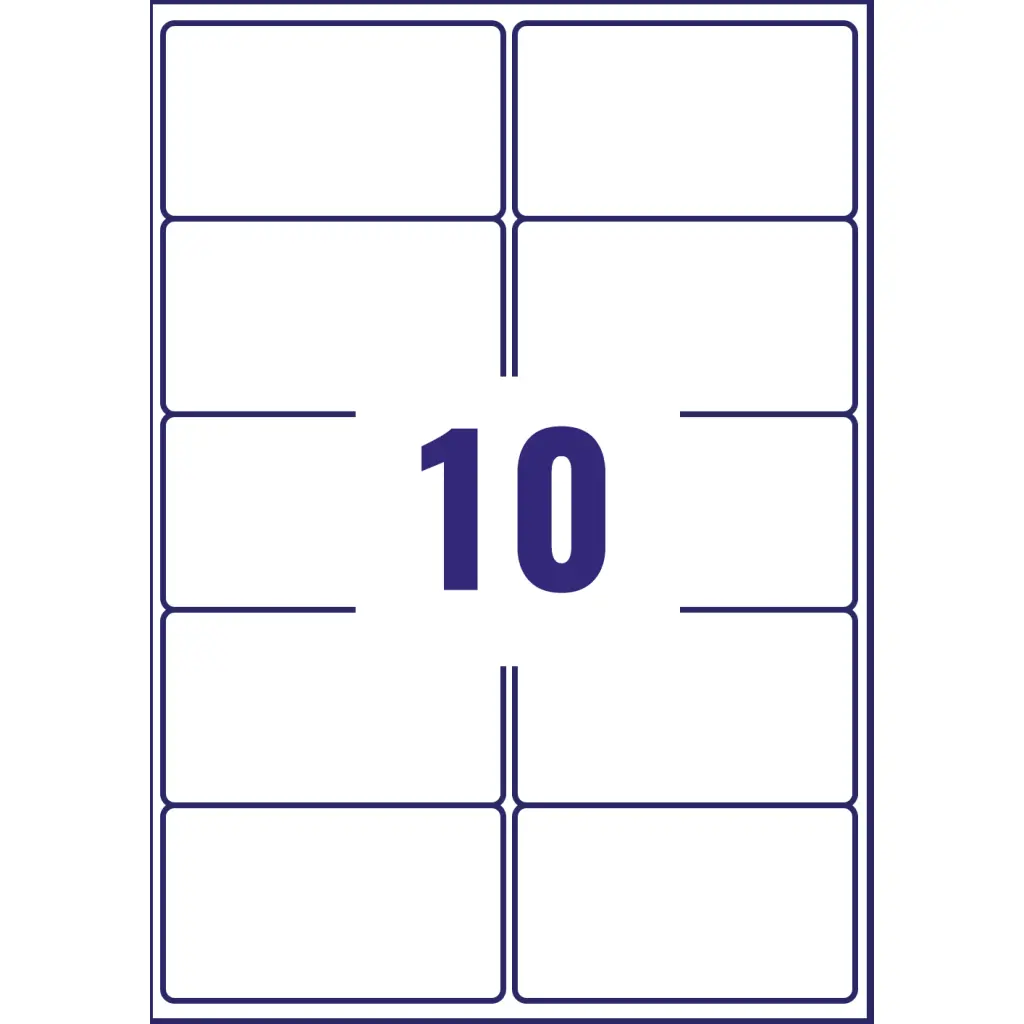 Avery Laser Address Label 99.1x57mm 10 Per A4 Sheet White (Pack 1000 Labels) L7173-100