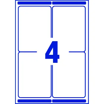 Avery Laser Parcel Label 139x99mm 4 Per A4 Sheet White (Pack 400 Labels) L7169-100