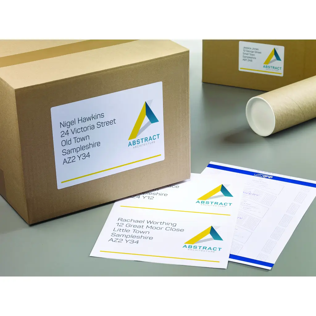 Avery Laser Parcel Label 199.6x143.5mm 2 Per A4 Sheet White (Pack 200 Labels) L7168-100