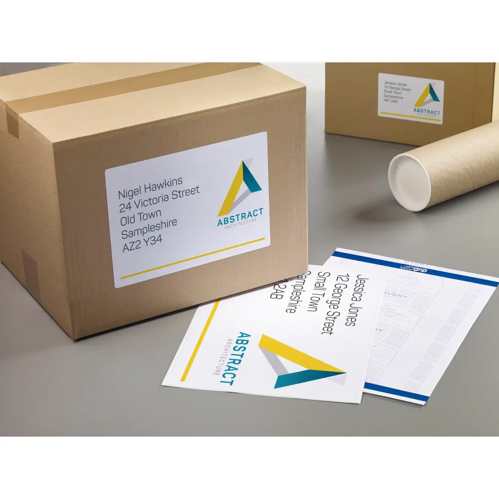 Avery Laser Parcel Label 199.6x289mm 1 Per A4 Sheet White (Pack 500 Labels) L7167-500