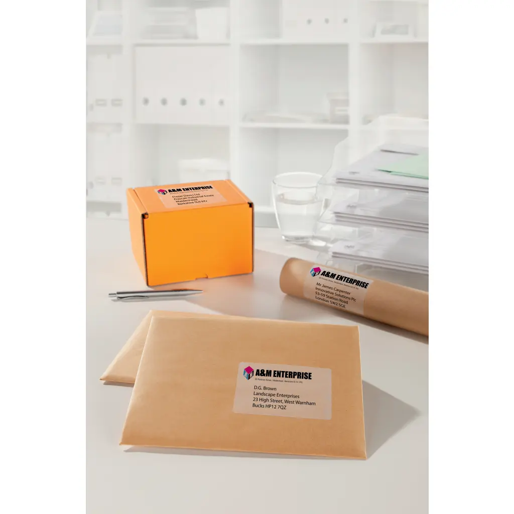 Avery Laser Parcel Label 99x67.7mm 8 Per A4 Sheet Clear (Pack 200 Labels) L7565-25