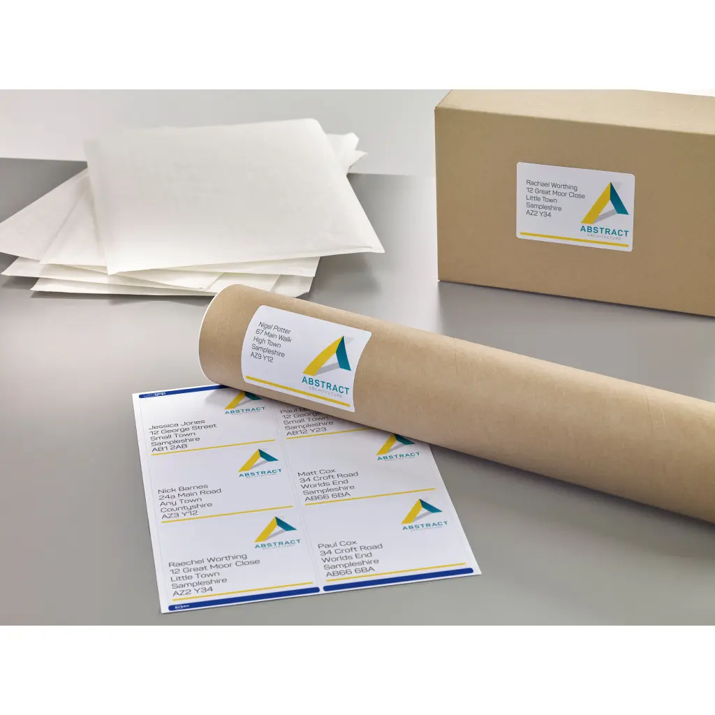 Avery Laser Parcel Label 99x93mm 6 Per A4 Sheet White (Pack 600 Labels) L7166-100
