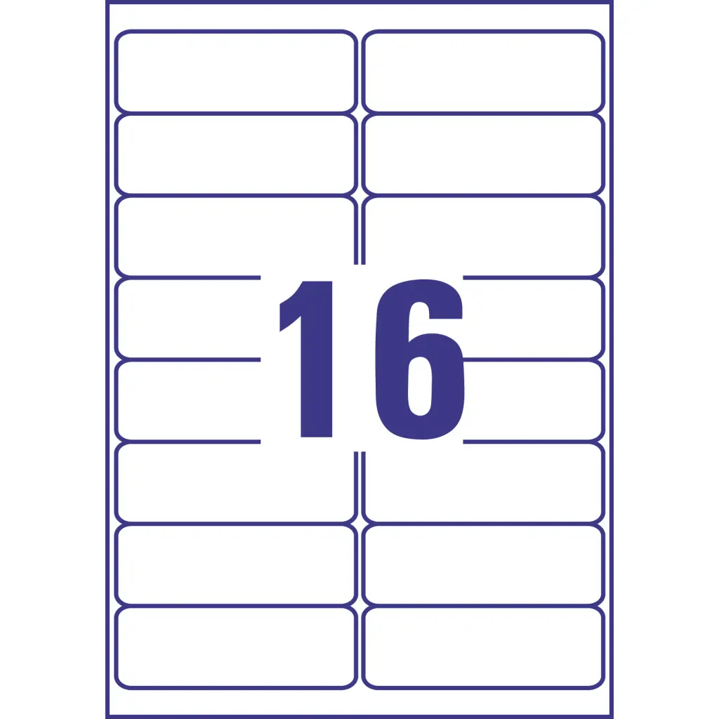 Avery Laser Recycled Address Label 99.1x33.9mm 16 Per A4 Sheet White (Pack 1600 Labels) LR7162-100