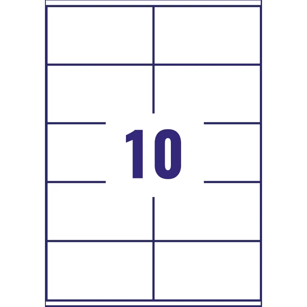 Avery Laser Weatherproof Parcel Label 99x57mm 10 Per A4 Sheet White(Pack 250 Labels)L7992-25