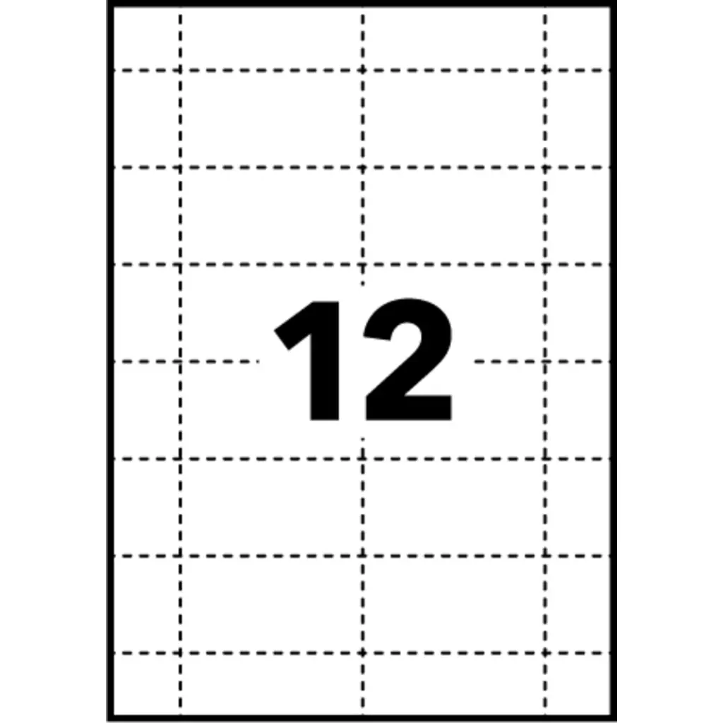 Avery Microperforated Printable Inserts 75mm x 40mm All Printers 240 Labels / 20 sheet - L4726-20