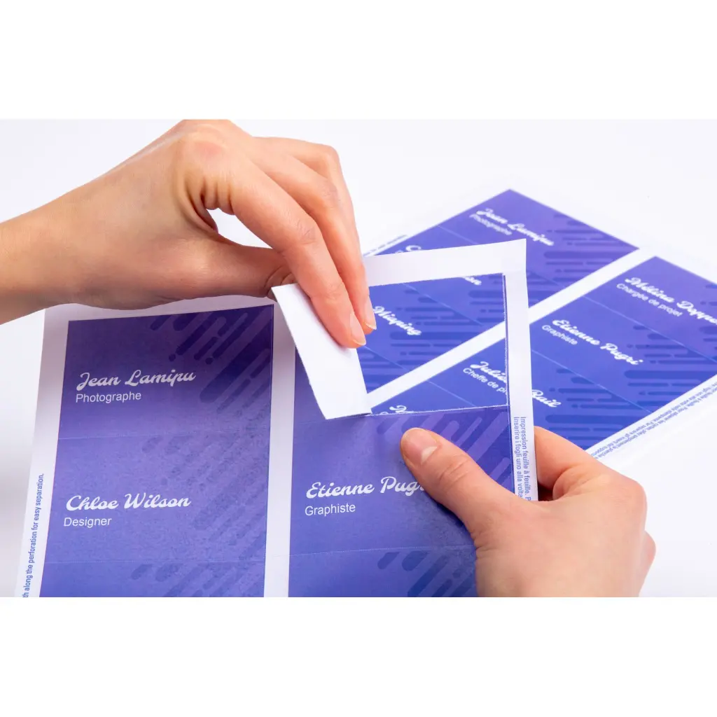 Avery Microperforated Printable Inserts 90mm x 54mm All Printers 200 Labels / 20 sheet - L4727-20