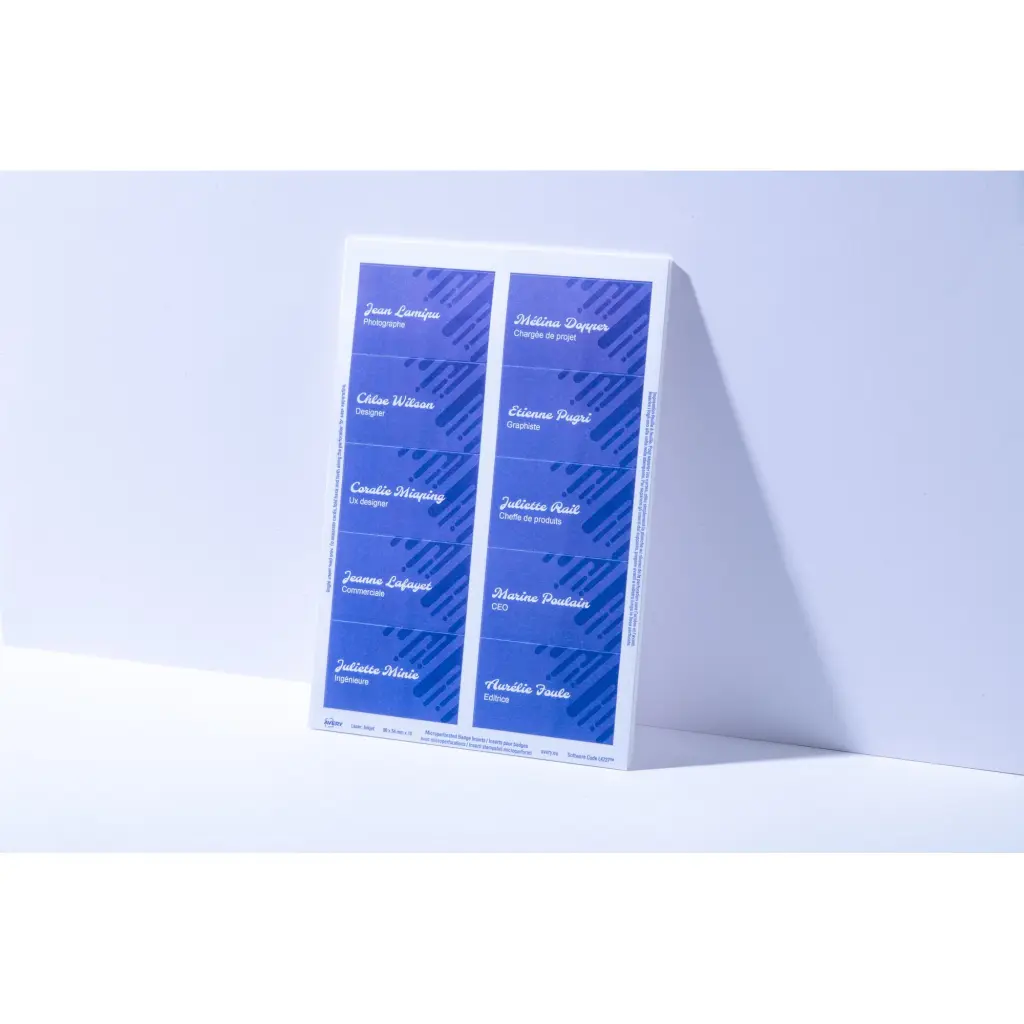 Avery Microperforated Printable Inserts 90mm x 54mm All Printers 200 Labels / 20 sheet - L4727-20