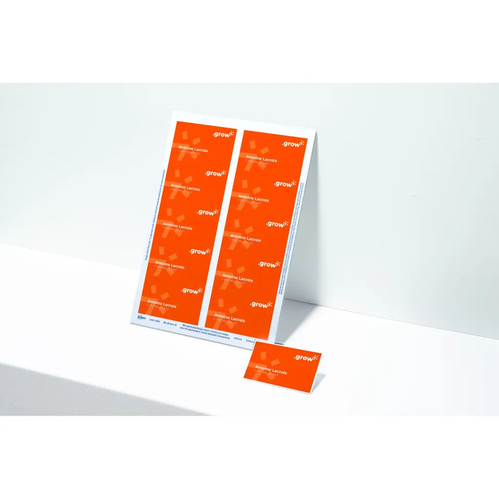 Avery Microperforated Printable Inserts 90mm x 54mm All Printers 200 Labels / 20 sheet - L4727-20