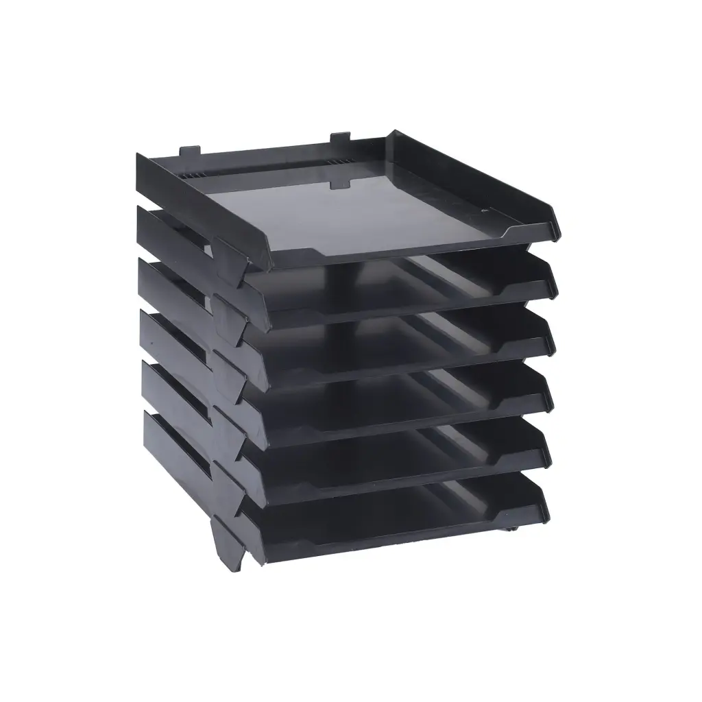 Avery Original A4 6 Tier Paper Stack Organiser W250 x D320 x H300mm Black - 5336BLK