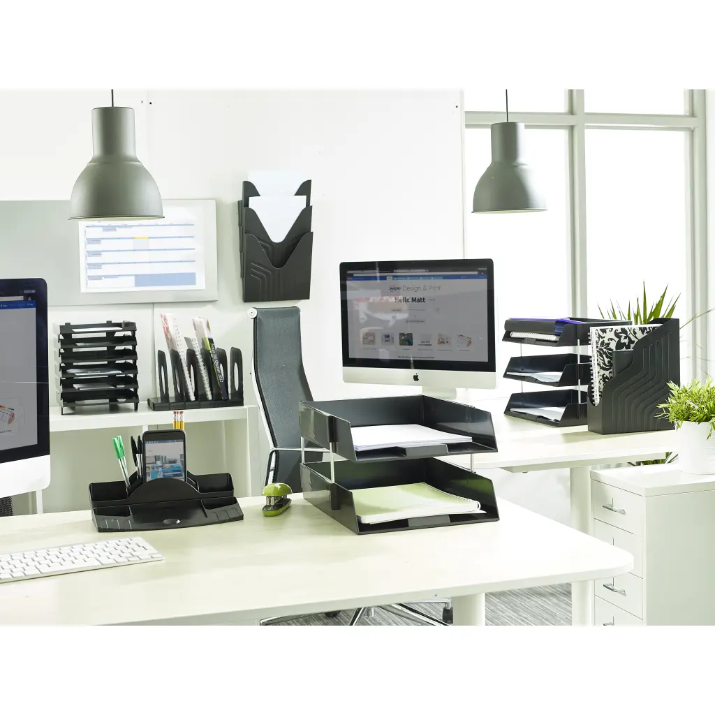 Avery Original Letter Tray Wide Entry A4/Foolscap Landscape Black (Each) W44BLK