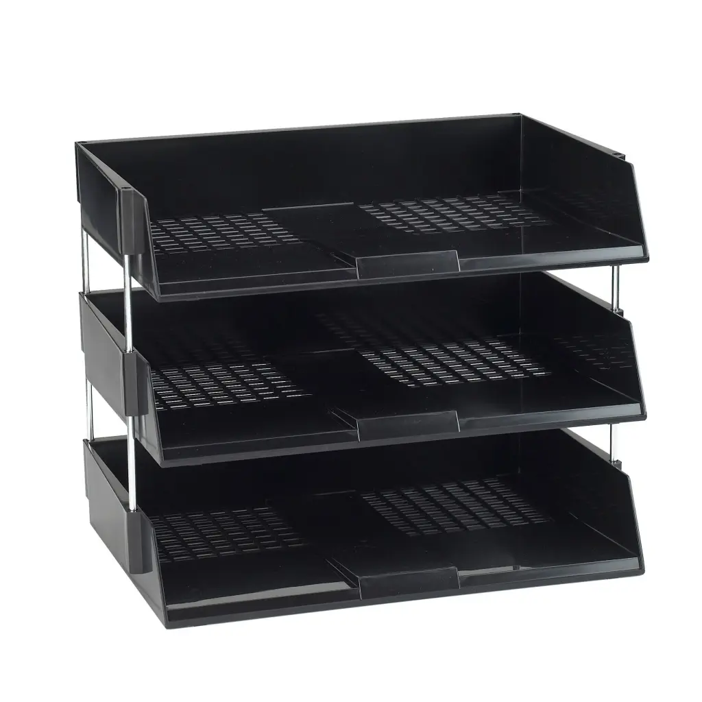 Avery Original Letter Tray Wide Entry A4/Foolscap Landscape Black (Each) W44BLK