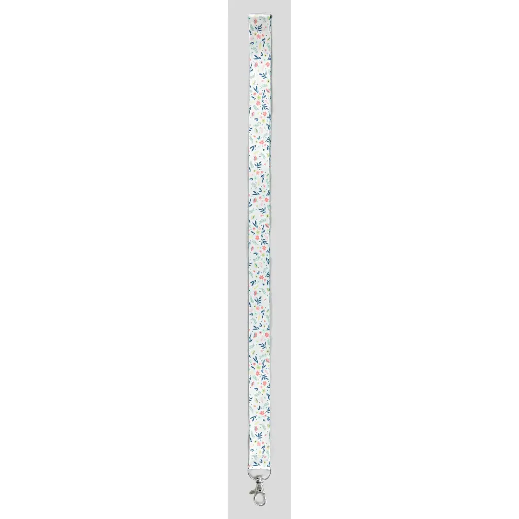 Avery Recycled Floral Pre-Printed Lanyard with 2cm Wide Carabiner (Pack 10) - R4828F