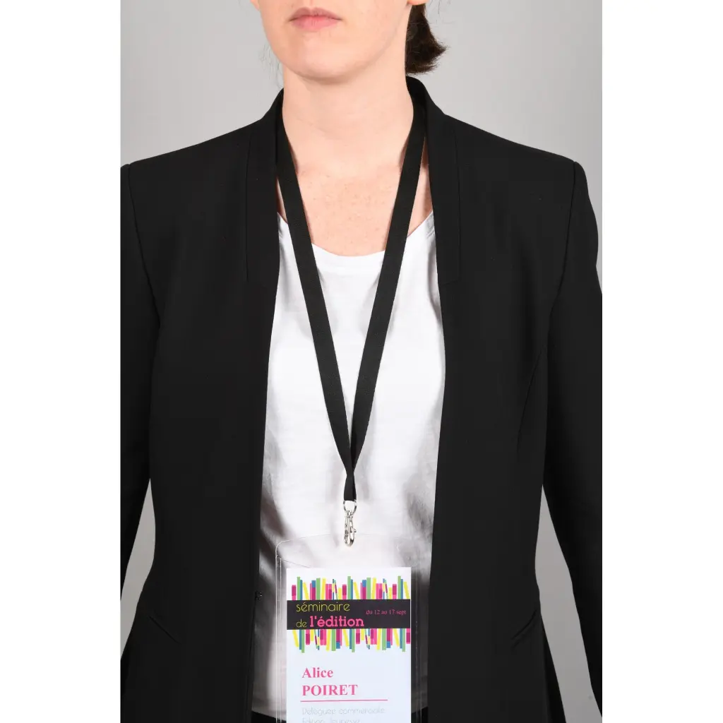 Avery Recycled Lanyard Black with Trigger Clip (Pack 10) - 4842N