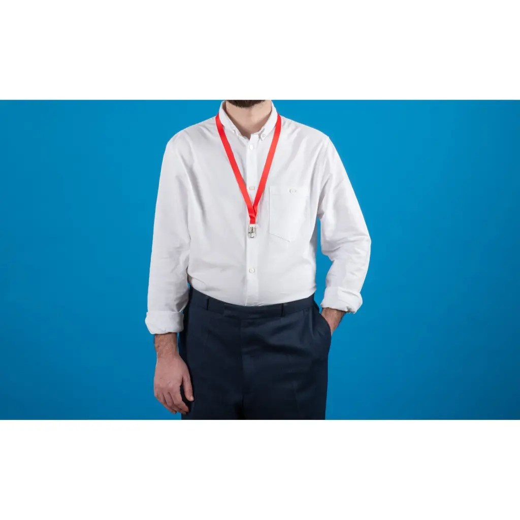 Avery Recycled Lanyard Red with Trigger Clip (Pack 10) - 4842R