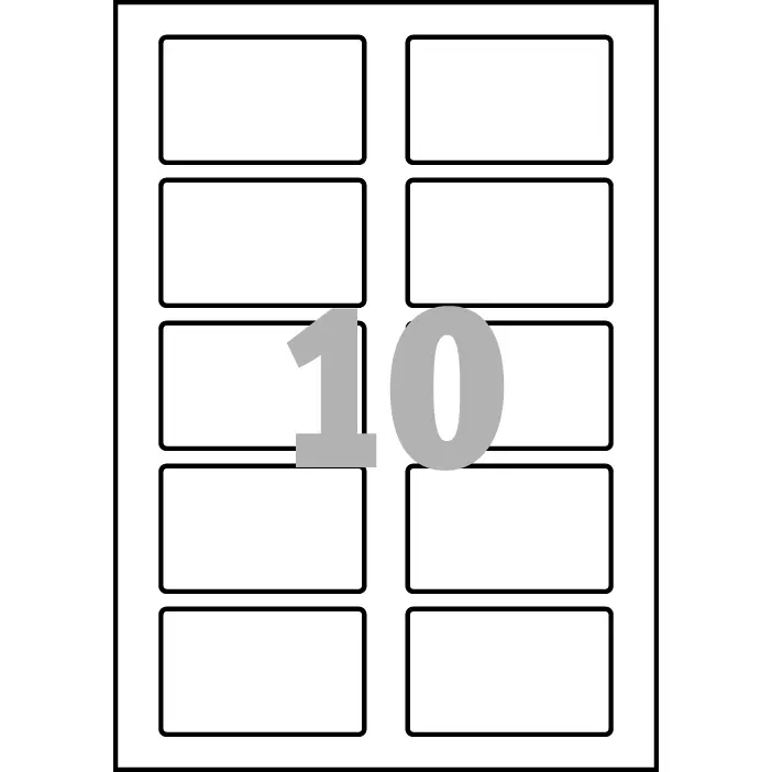 Avery Self-Adhesive Name Badge 80x50mm White (Pack 200) L4785-20