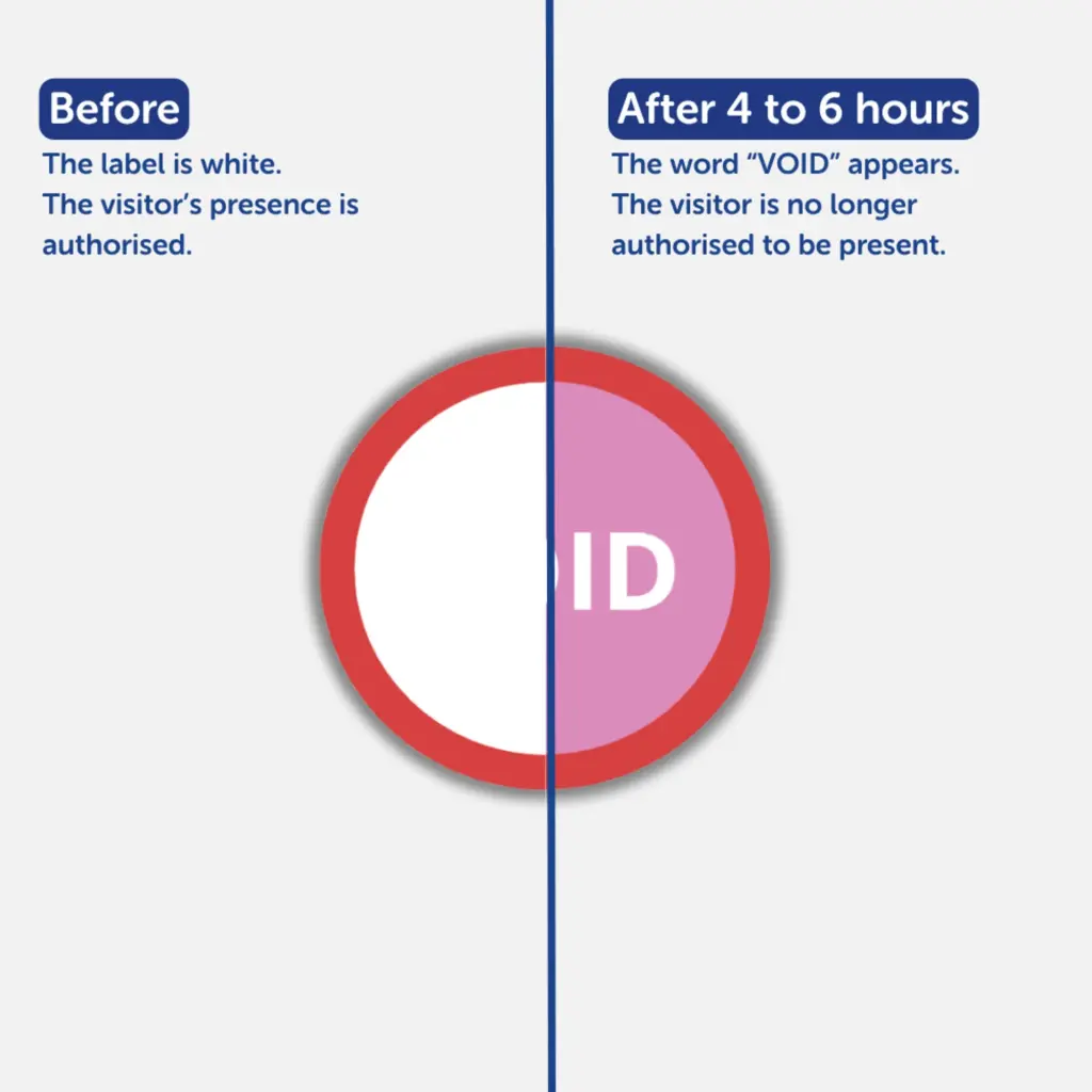 Avery Self-Adhesive Paper Badges with Time-Expiring Dots (Pack 1000) - 4852E-THR