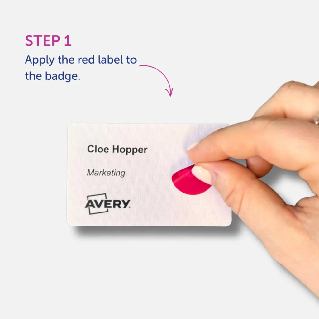 Avery Self-Adhesive Paper Badges with Time-Expiring Dots (Pack 1000) - 4852E-THR