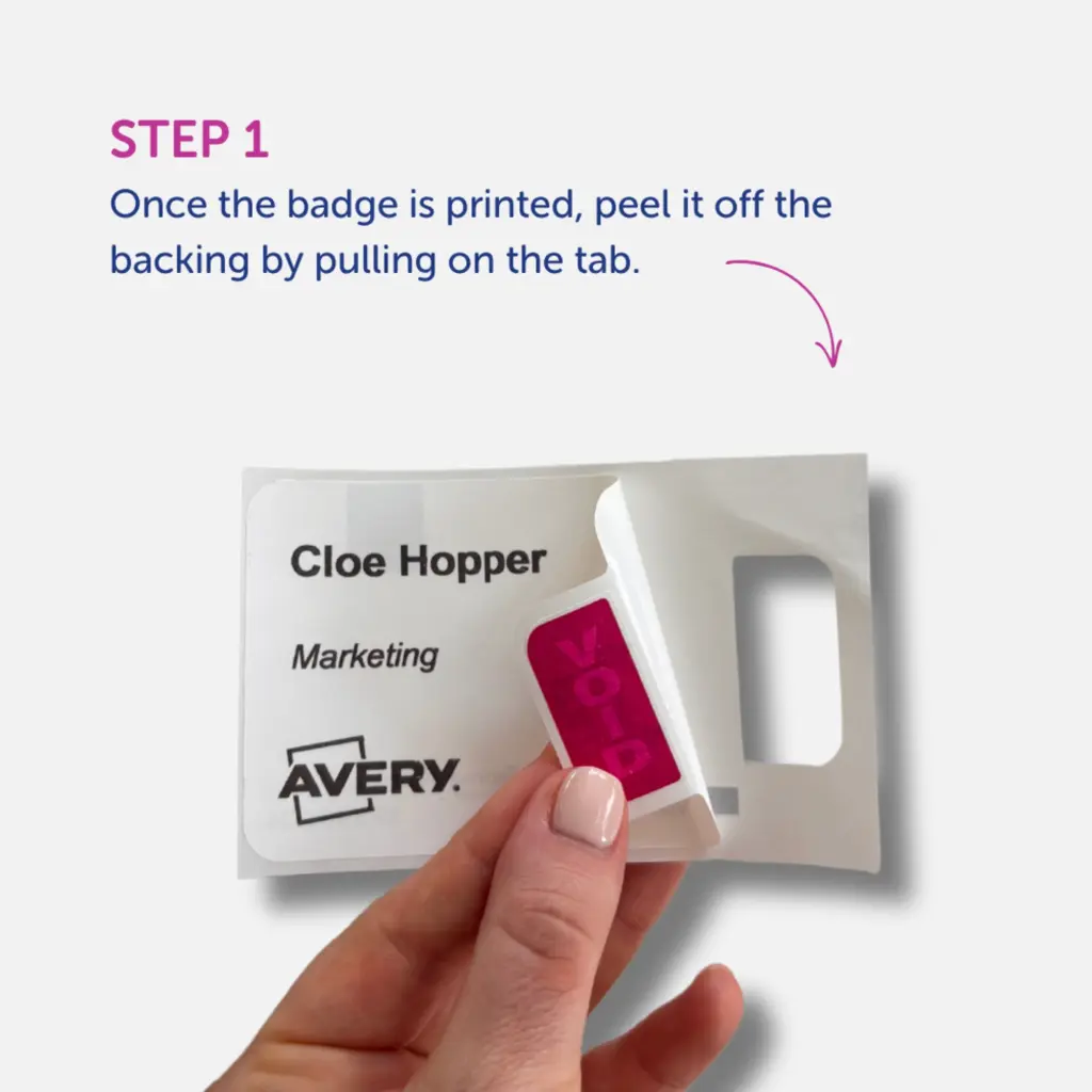 Avery Self-Adhesive Visitor Paper Badges with Time-Expiring Tabs (Pack 250) - 4851E-THR