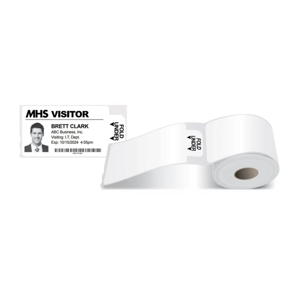 Avery Self-Adhesive Visitor Paper Badges with Time-Expiring Tabs (Pack 250) - 4851E-THR