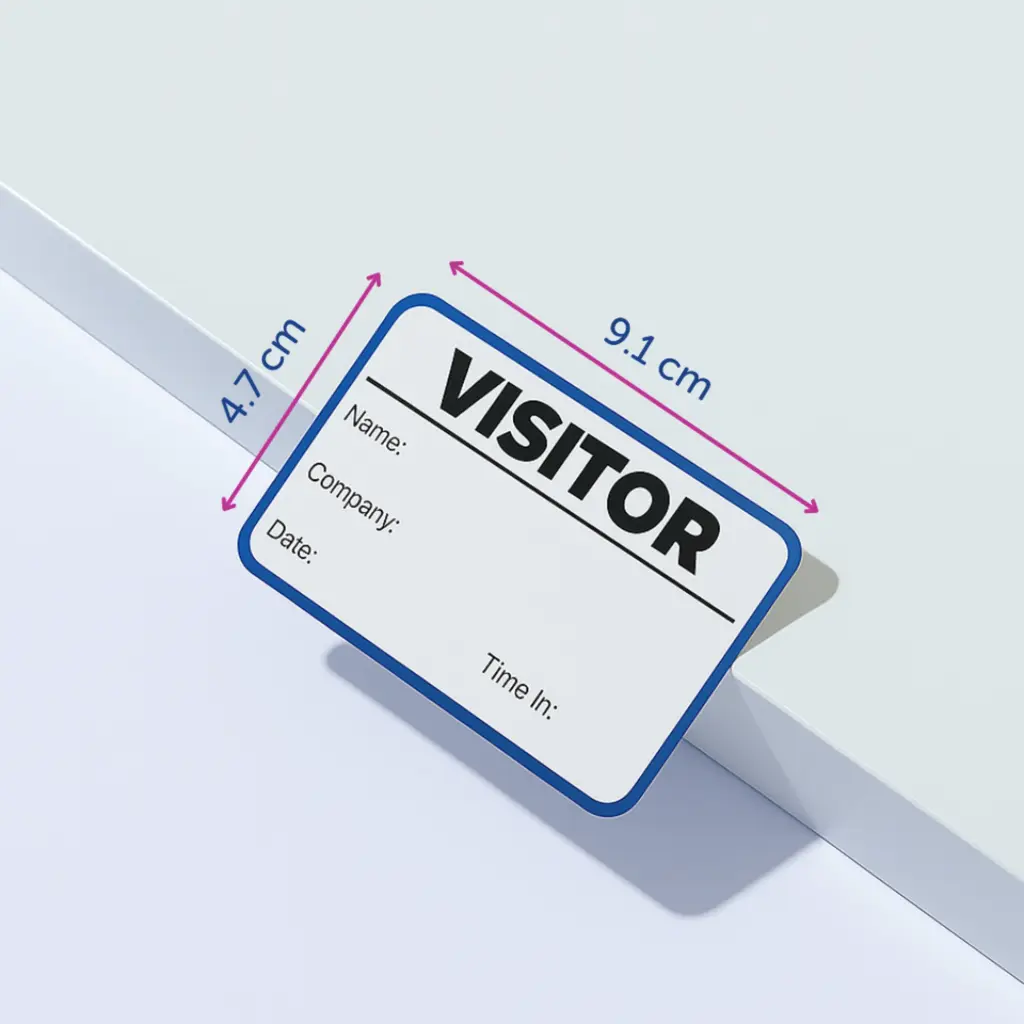 Avery Visitor Badge Sign-In Book Includes 250 Paper Badges (Pack 1 Book + 250 Badges) - 4850S-THR.UK