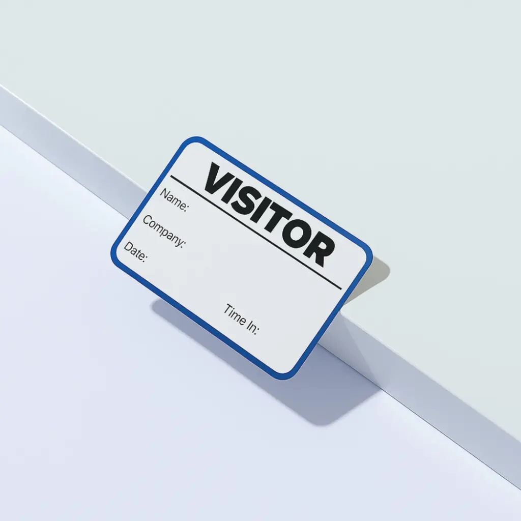 Avery Visitor Badge Sign-In Book Includes 250 Paper Badges (Pack 1 Book + 250 Badges) - 4850S-THR.UK