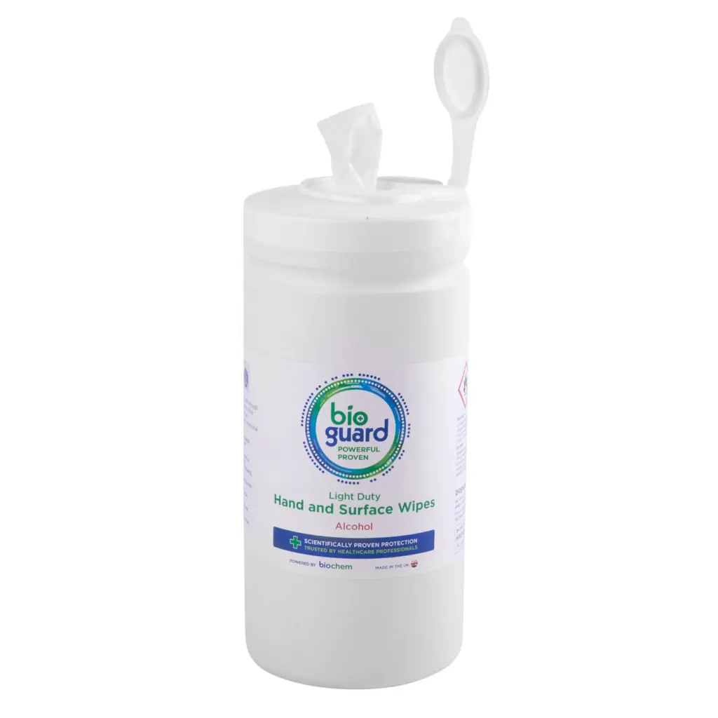 BIOGUARD ALCOHOL & SURFACE WIPES TUB OF 240