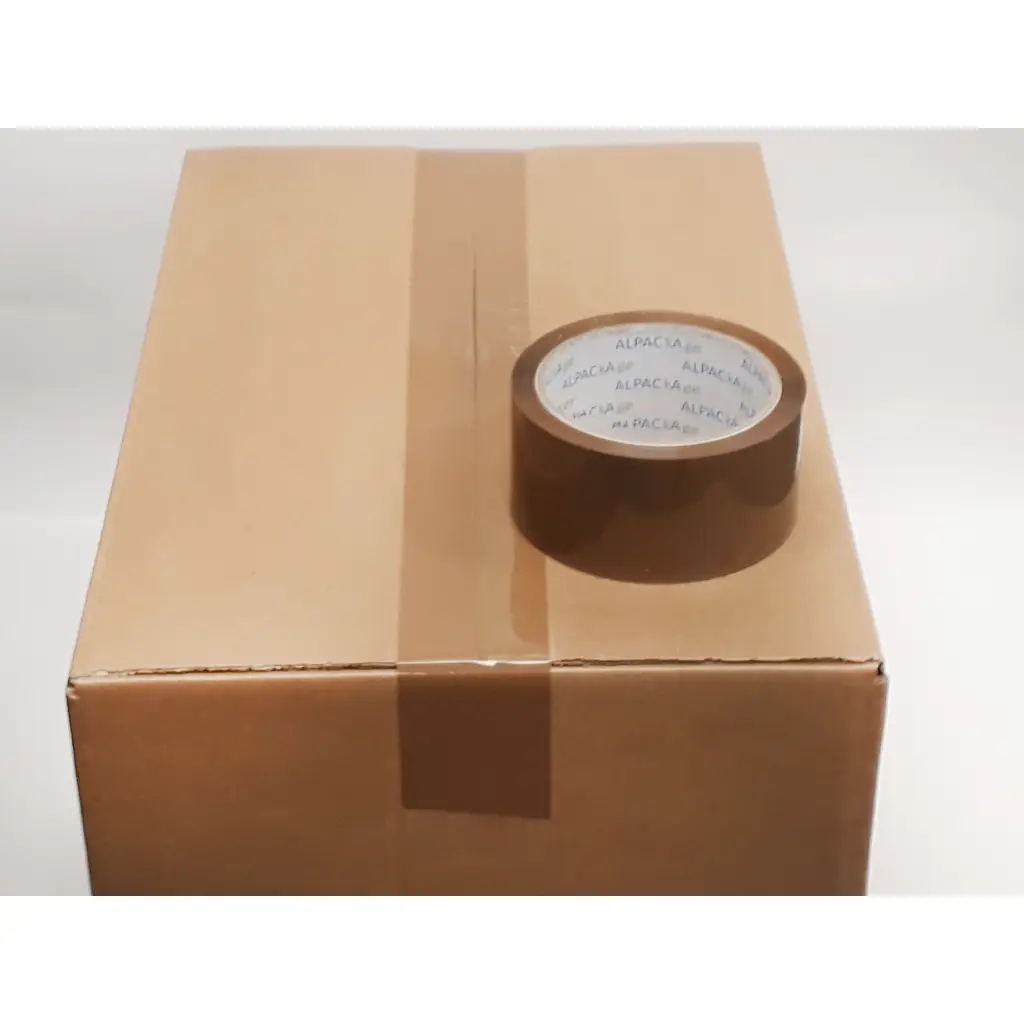 BOX of 36 Rolls Buff BOPP Tape 48mm  150m  35mu TBB4815035 - 6 Packs of 6 Per Box