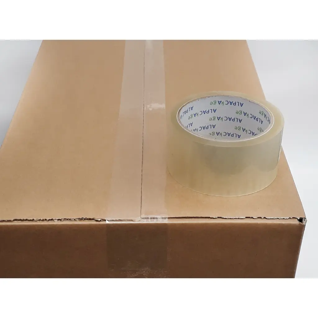 BOX of 36 Rolls Clear Low Noise Tape 48mm  66m  45mu TLNCB486645 - 6 Packs of 6 Per Box