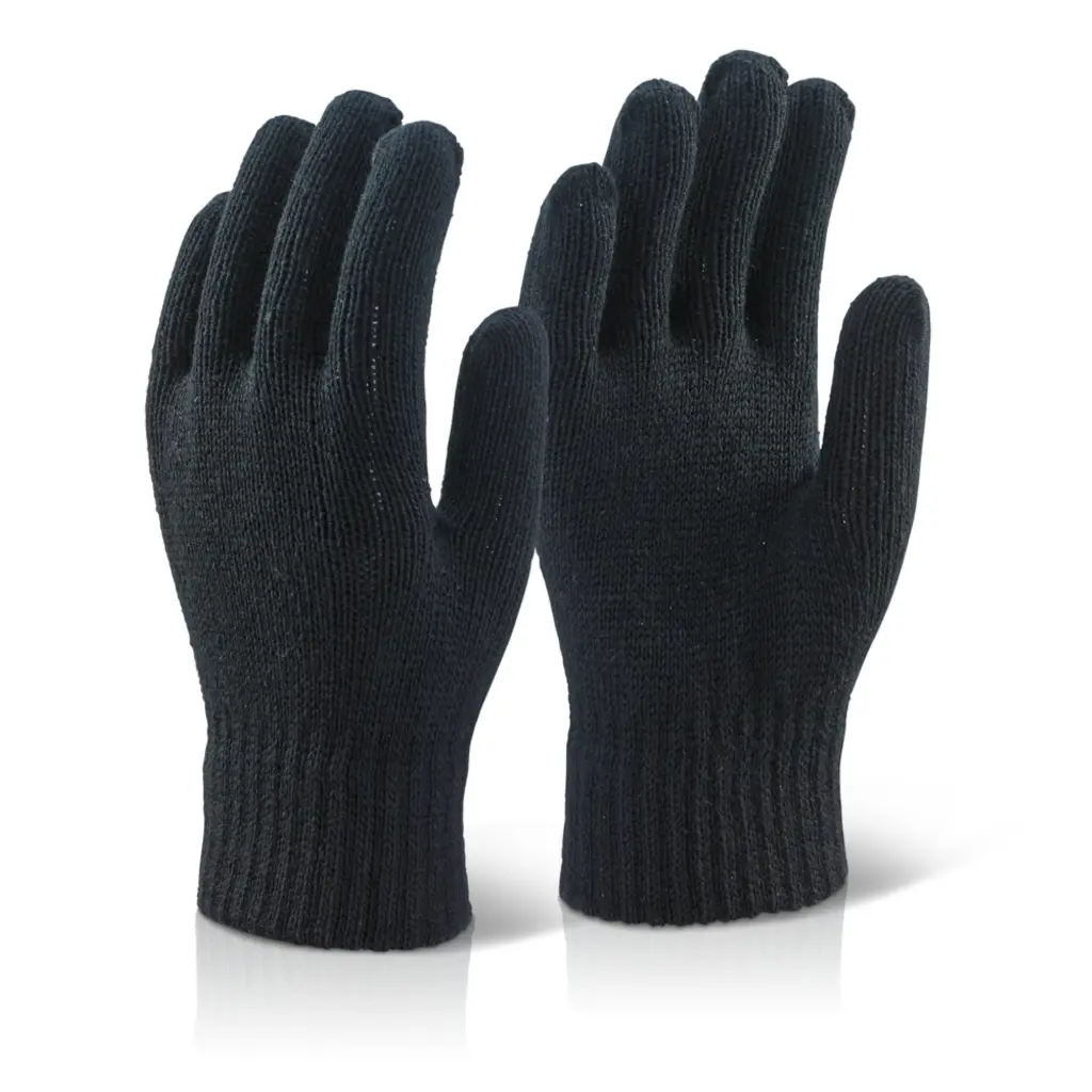 Beeswift Acrylic Glove Black Pack of 10