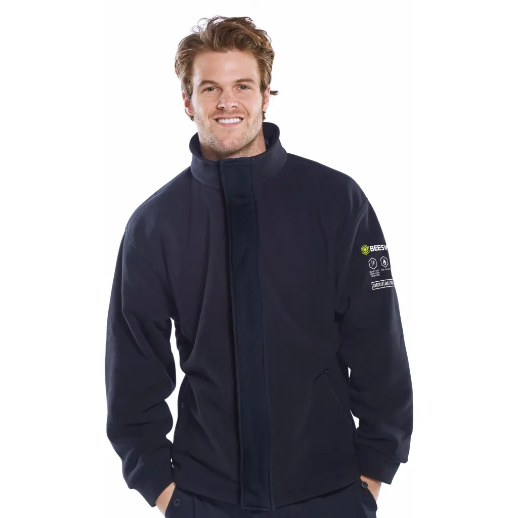 Beeswift Arc Compliant Fleece Jacket Navy Navy Blue 3XL