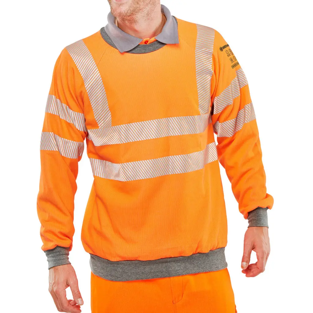 Beeswift Arc Flash GO-RT Sweatshirt Orange 6XL