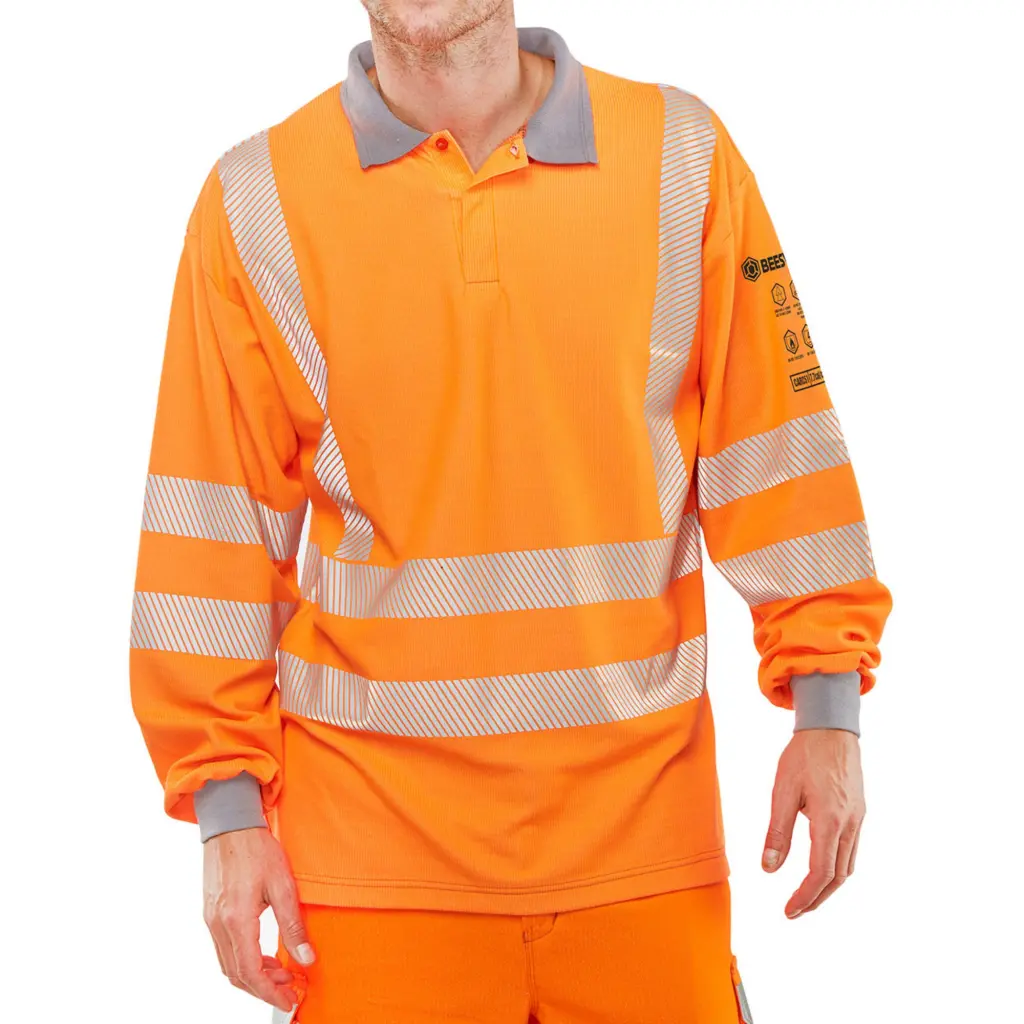 Beeswift Arc Flash GO-RTPolo Shirt Orange 4XL