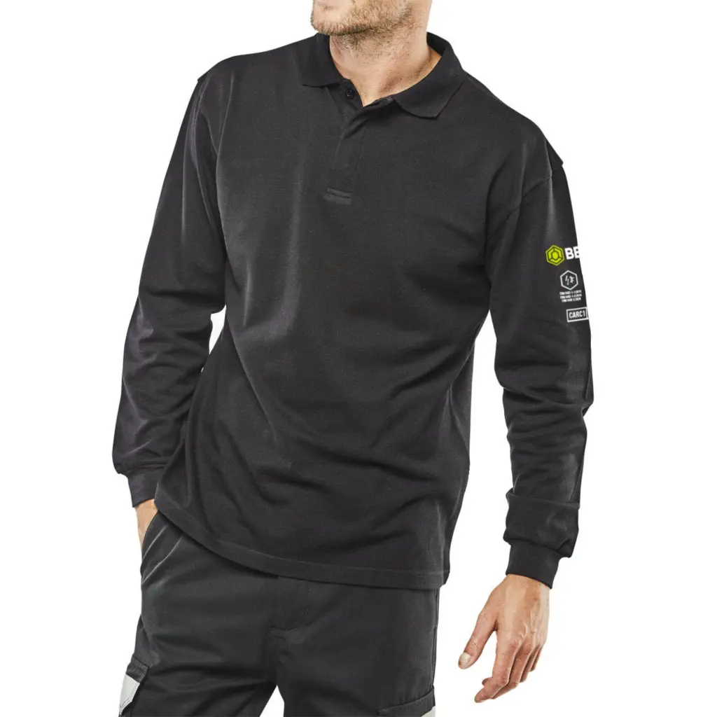 Beeswift Arc Flash Polo Shirt Navy Blue XL