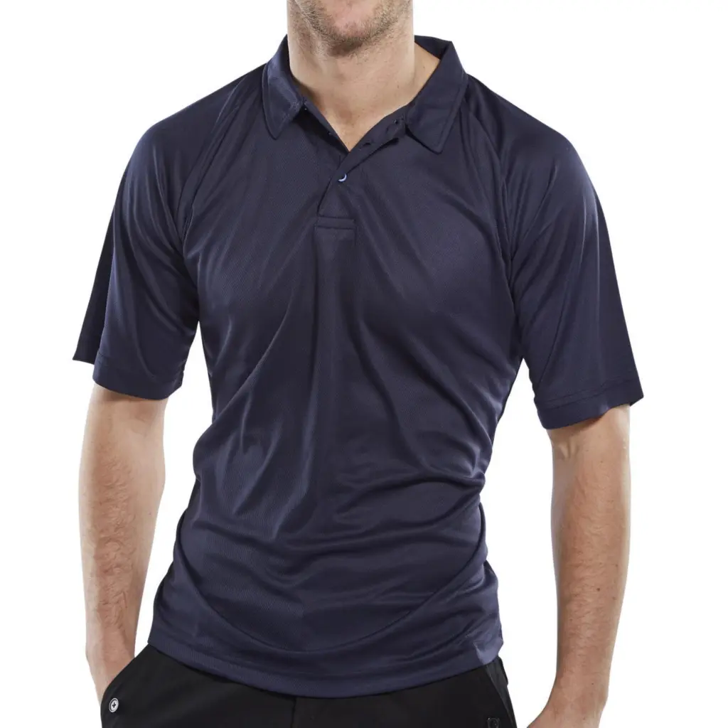 Beeswift B-Cool Polo Shirt Navy Blue L