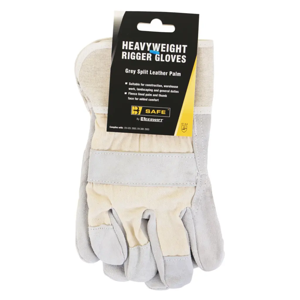 Beeswift B-Safe Canadian High Quality Leather Rigger Glove Grey  (Pair)