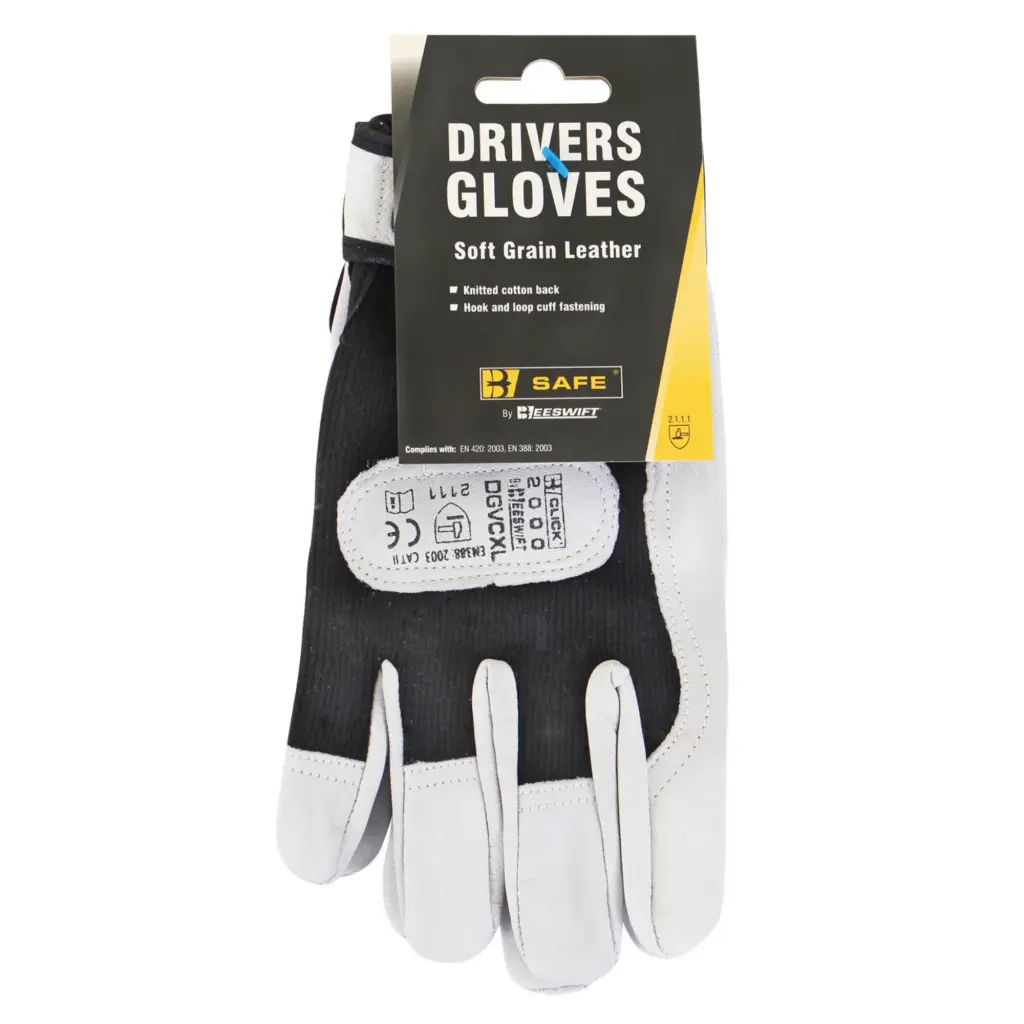 Beeswift B-Safe Drivers Glove Velcro Cuff XL (Pair)