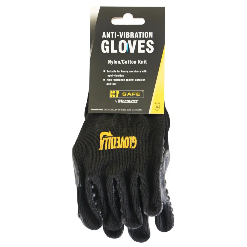 Beeswift B-Safe Glovezilla Anti Vibration Glove Black L (Pair)