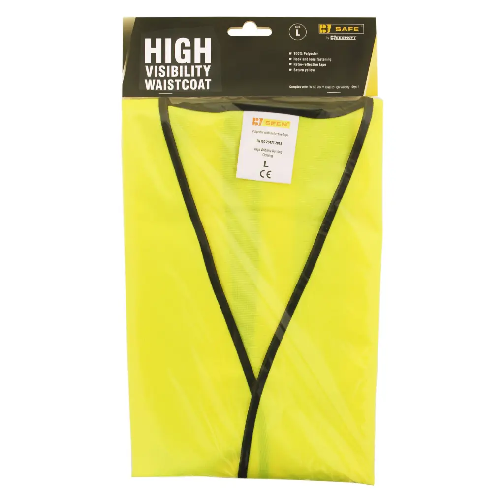 Beeswift B-Safe Hi Visibility Vest Saturn Yellow L
