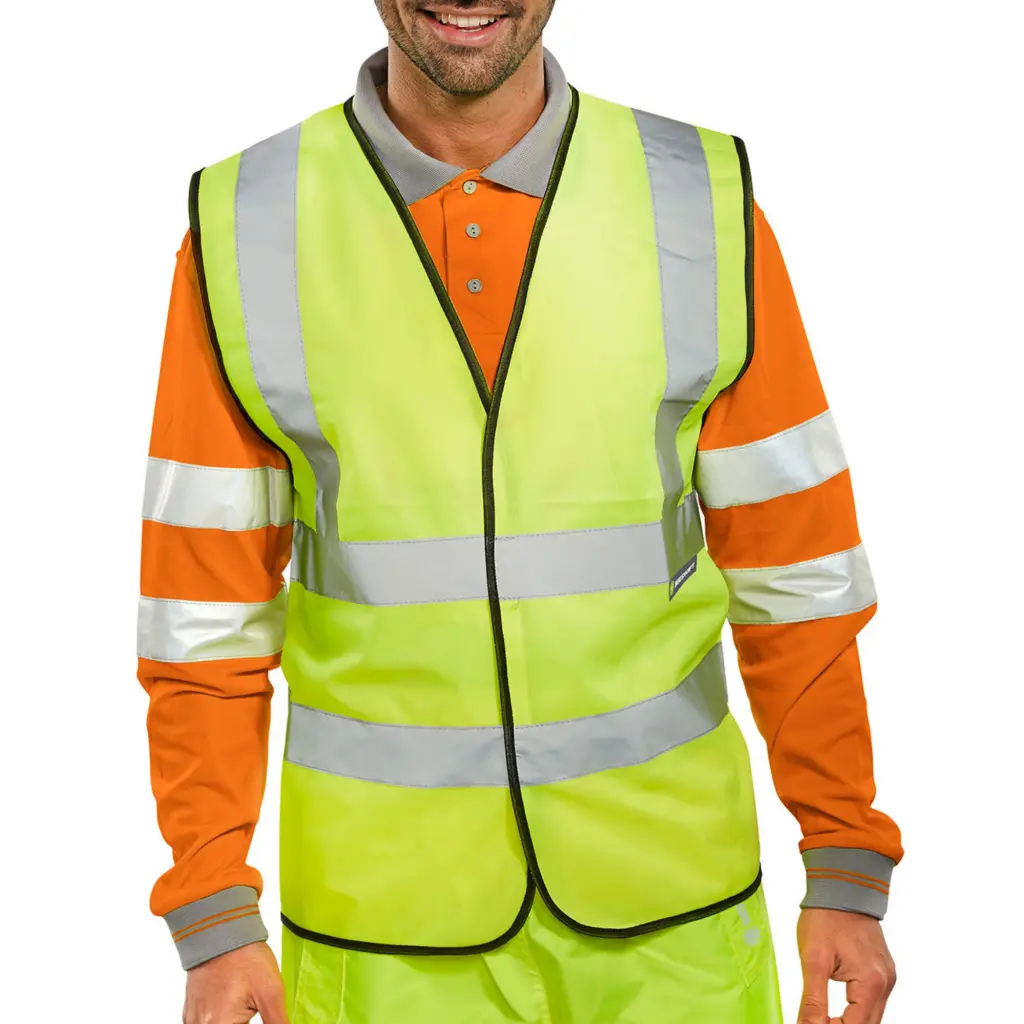 Beeswift B-Seen EN ISO 20471 Hi Vis Vest Yellow 2Xl