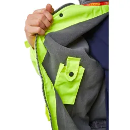 Bomber Jacket Fleece Lined Hi Vis Yellow Xl