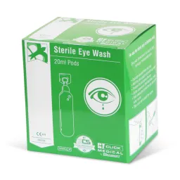 Click Medical Eyewash Pods 20ml - Pack of 25