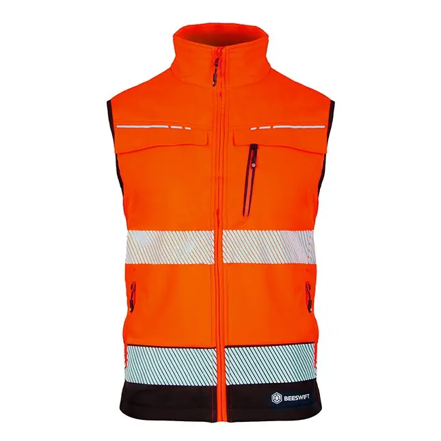 Beeswift DELTIC HI-VIS GILET TWO-TONE  Orange Black S